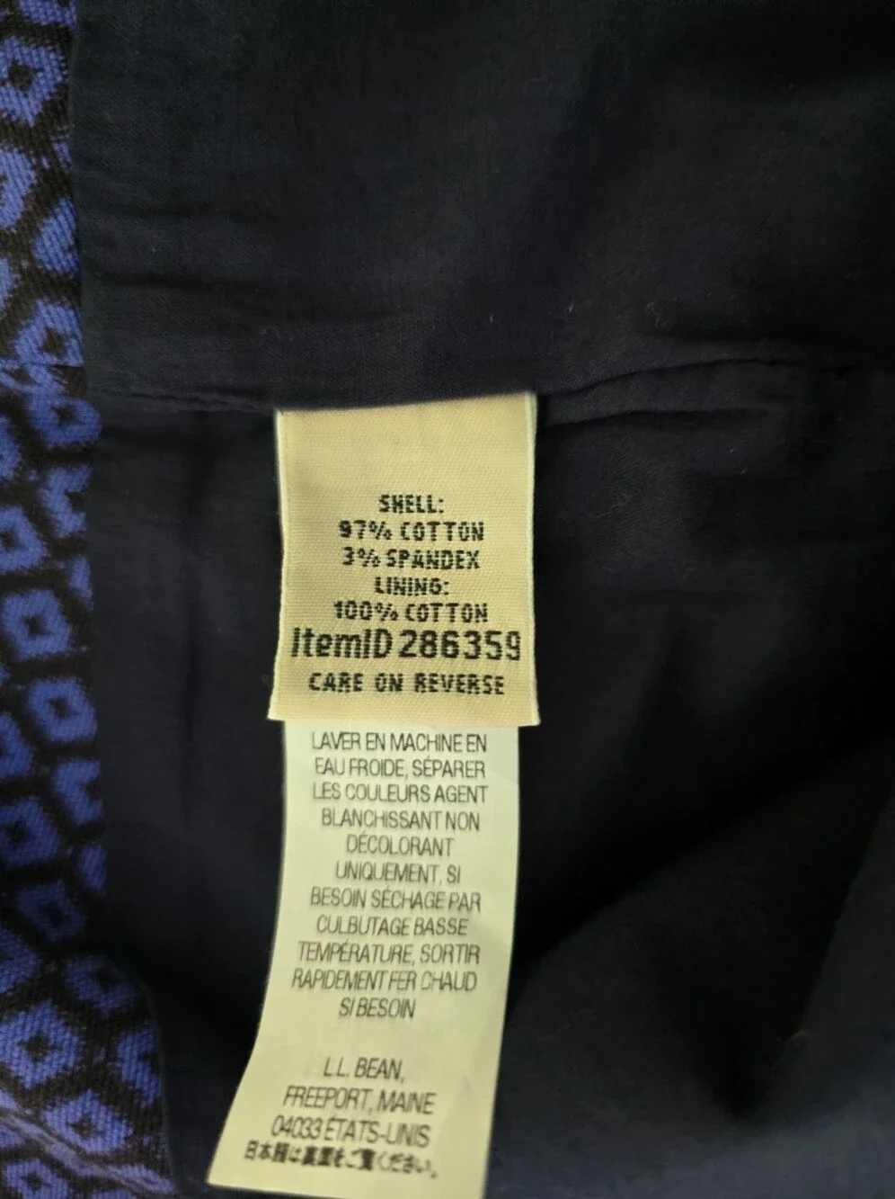 L.L.Bean Favorite Fit Blue Skirt Size 2 - Picture 9 of 10